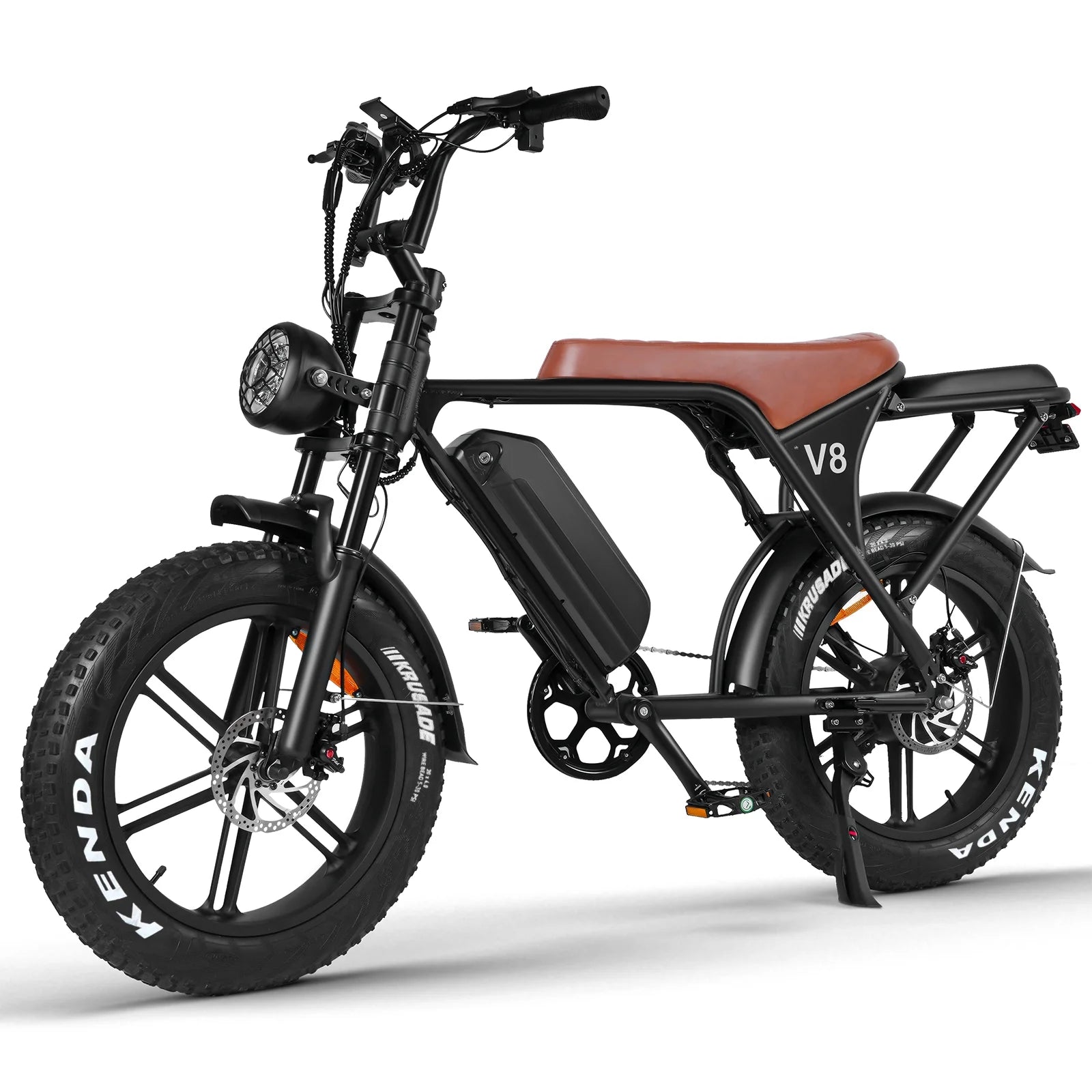Hipatoo Electric Bike for Adults, Ebike Moped Style with 1000W Peak Motor 48V 15Ah Battery up to 31MPH, 20'' Fat Tire E Bike, Dual Disc Brakes Mountain Bike for Commuting & Off-Road, E-Bike UL2849