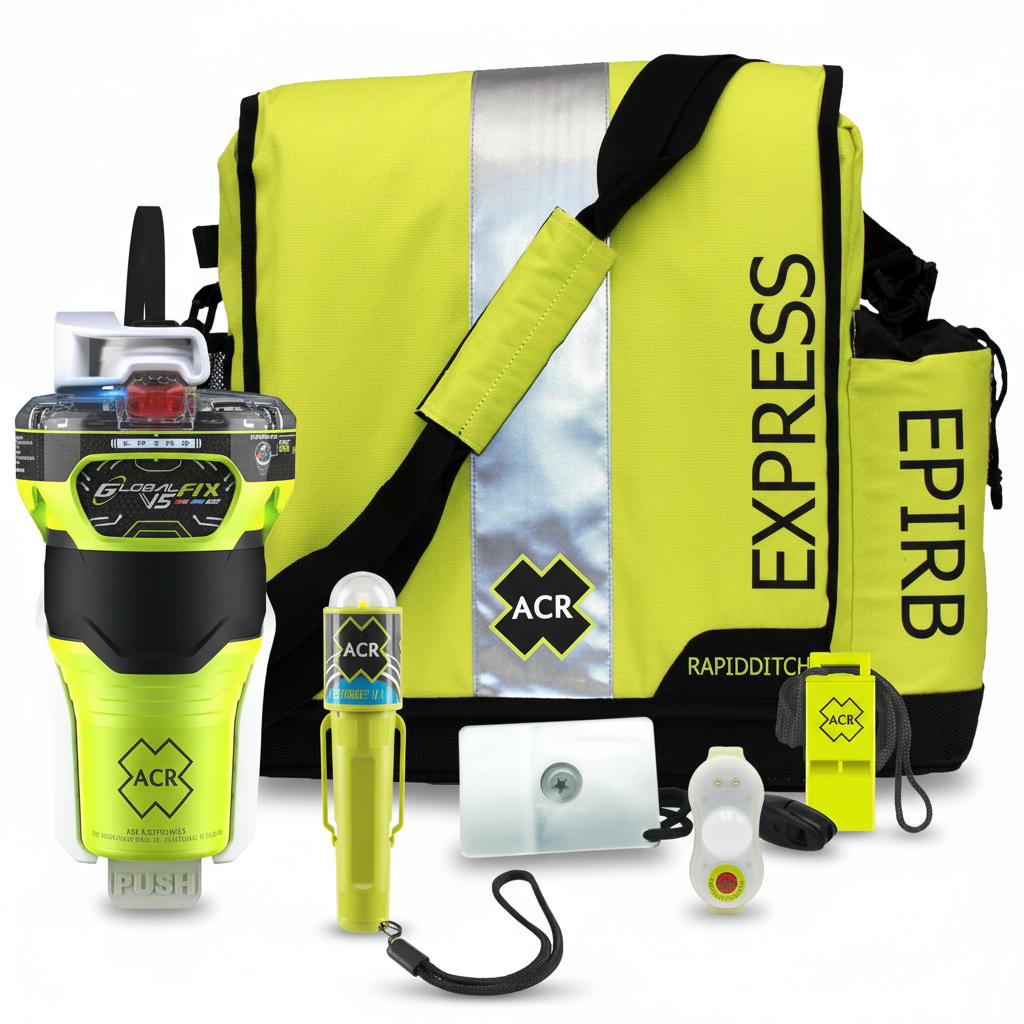 Globalfix V5 AIS EPIRB Survival Kit with Ditchbag and Signaling Gear – the Ultimate Safety Solution for Emergency Situations, Ensuring Reliable Distress Signaling (Model 2338.1).