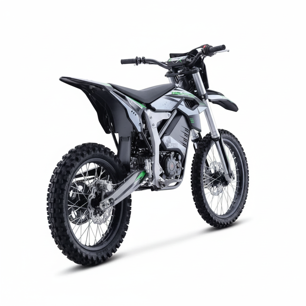 Venom 72V 12000W Electric Dirt Bike White