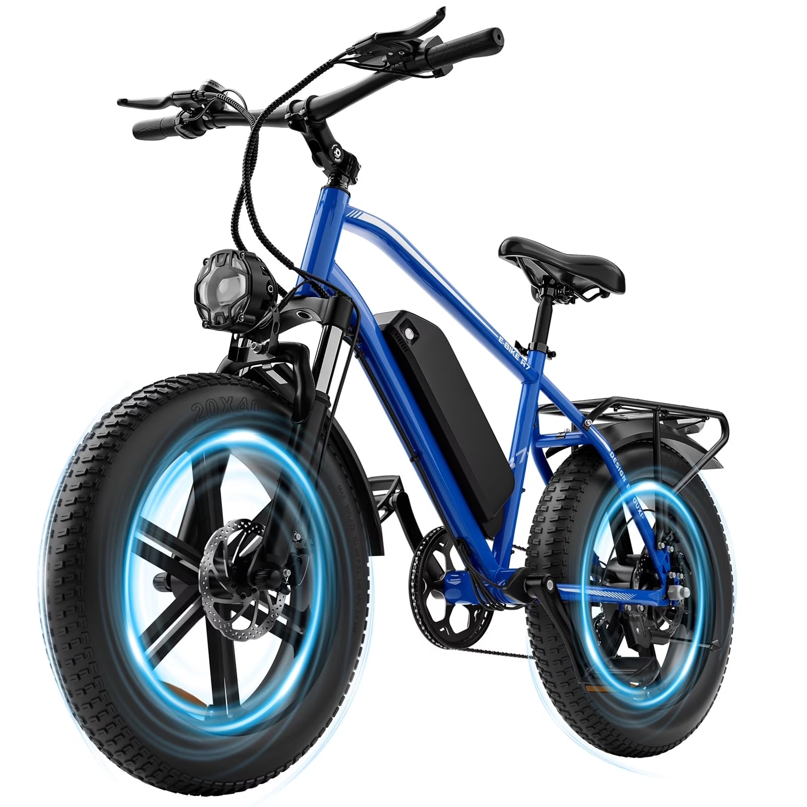 Electric Bike, Peak 1000W Electric Bicycles for Adults, 20X4.0" Fat Tire Ebike, 48V/13AH Battery, 25MPH E-Mountain Bike for Cycling & Off-Road, 7-Speed Front Suspension Ebike for Adults UL2849