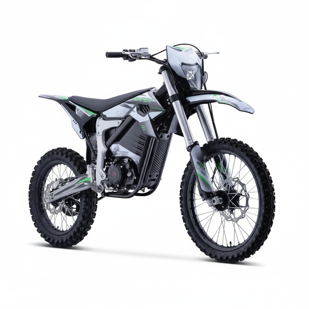 Venom 72V 12000W Electric Dirt Bike White
