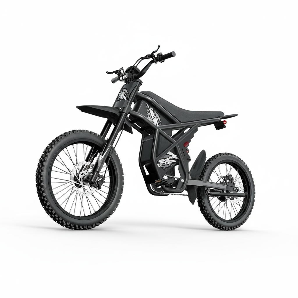 Ridingtimes GT73 Electric Dirt Bike for Adults 2400W Electric Bike with 48V 18.2AH*2 Removable Batteries 37Mph/85Mile Range 25" X2" Motorcycle Tires Dual Hydraulic Brakes & Full Suspension UL2849 MTB